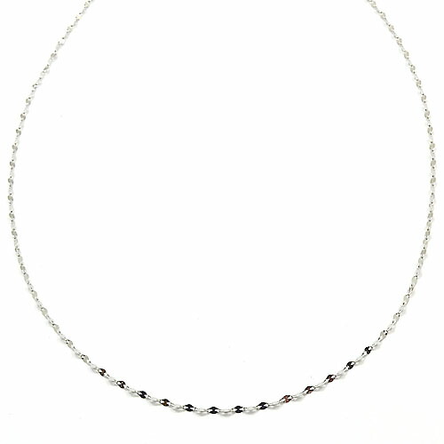 50センチ プラチナ850 ペタルチェーン 　プラチナネックレス (幅1.7mm 全長50cm／引き輪・プレート付き･ アジャスター無し) 花びらを連ねたようなデザインチェーン 送料無料