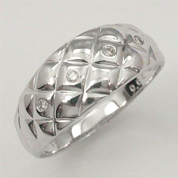 最短翌日 クーポンで大割引 ダイヤモンド リング 10金ホワイトゴールド 0.04ct VSクラス (K10WG 0.04カラット) 送料無料|アーアゼロワン JEWELRY