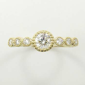 K18 ダイヤモンドリング K18 天然ダイヤAA トータル0.5ct リング|アーアゼロワン JEWELRY