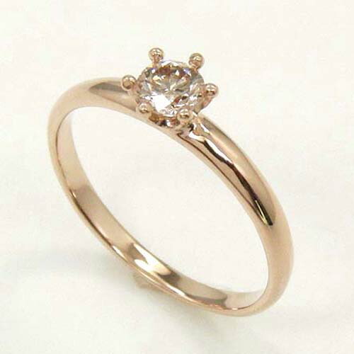 K18PG 天然ライトブラウンダイヤ0.25ct リング|アーアゼロワン JEWELRY