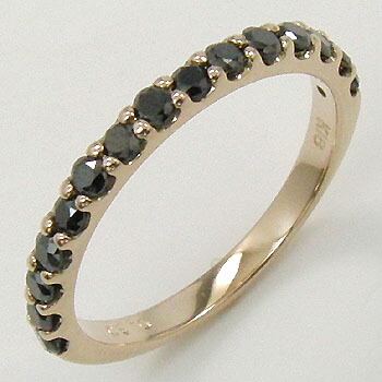 楽天市場】ete ハーフエタニティリング 19号 D0.23ct K18PG ピンク
