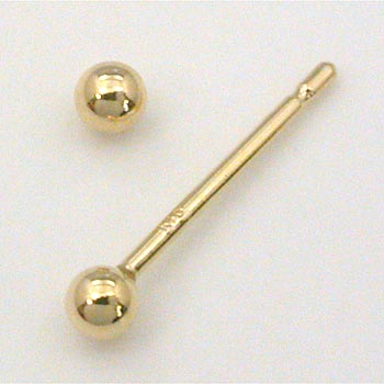最短翌日 クーポンで大割引 18金ゴールド 丸玉2mmピアス(太さ0.9mm 長さ12mm芯・シリコンキャッチ付）｜アーアゼロワン　JEWELRY