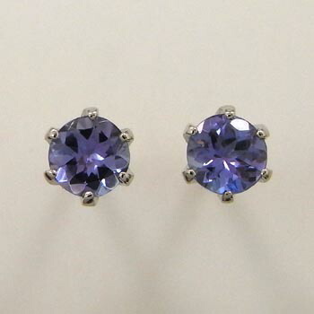 PT900 タンザナイトピアス(太さ0.9ミリ 長さ10ミリ芯・シリコンキャッチ付)|アーアゼロワン JEWELRY