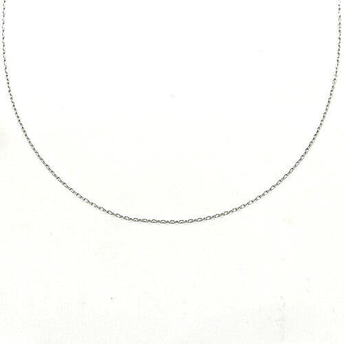 10金 10金ホワイトゴールド 小豆チェーン（幅0.95mm・長さ40cm）｜アーアゼロワン　JEWELRY