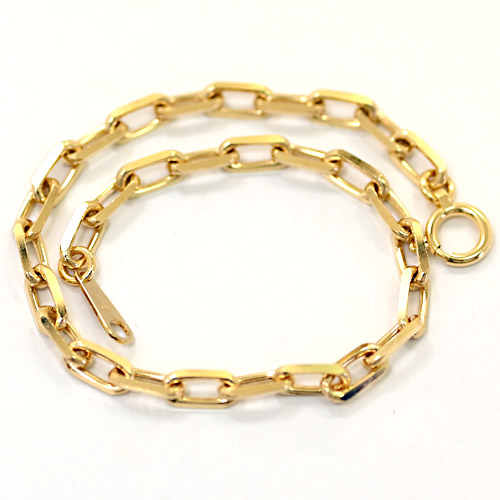 楽天市場】アズキチェーン K18 ブレスレット 3.0mm幅 18cm ひねり