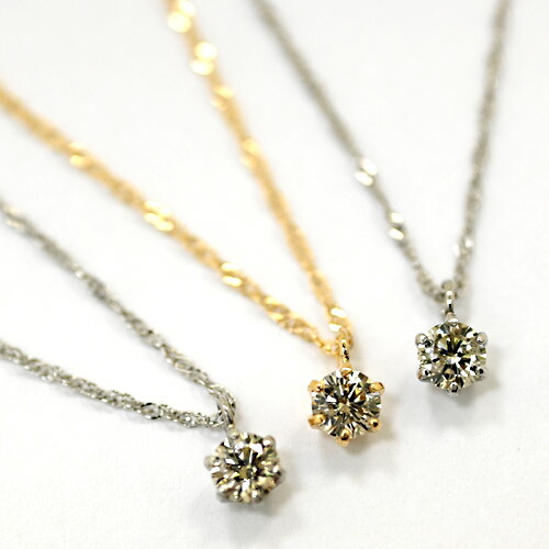 最短翌日 クーポンで大割引 ダイヤモンドネックレス　0.15カラット　一粒　　ライトブラウン 　0.15ｃｔ 　Ｋ１８ネックレス　 Pt900　18金ゴールド/18金ホワイトゴールド スクリューチェーン プレゼント 女性 誕生日 ジュエリー アクセサリー