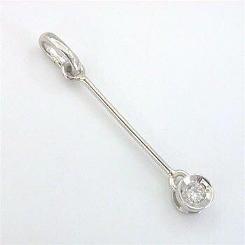 最短翌日 クーポンで大割引 プラチナ バーデザインダイヤモンド　0.03ct 　ペンダント　ヘッド(PT900) 　typeAA