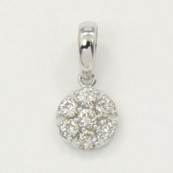 【楽天市場】18金ホワイトゴールド(K18WG)ダイヤモンド0.25カラット(0.25ct)ペンダントtypeAA：アーアゼロワン JEWELRY