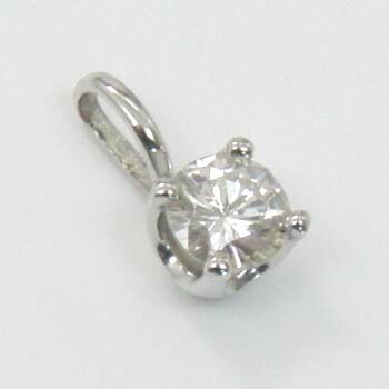 プラチナ900(Pt900) ダイヤモンド 0.3ct(SI2 I) ペンダント ヘッド 送料無料