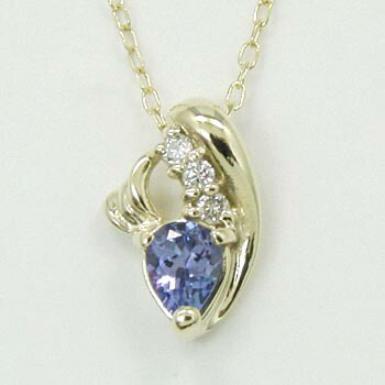 10金ゴールド タンザナイト・ダイヤモンドペンダント ネックレス 送料無料|アーアゼロワン JEWELRY