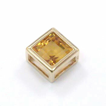 18金ゴールド シトリン ペンダントヘッド 送料無料 28,600円