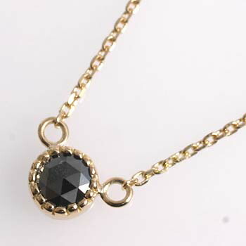 K18ローズカットブラックダイヤネックレス｜アーアゼロワン　JEWELRY