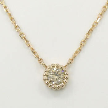 18金ゴールド（K18）　ライトブラウンダイヤモンド　0.25カラット　一粒　ペンダント　ネックレス｜アーアゼロワン　JEWELRY