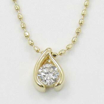 最短翌日 クーポンで大割引 18金ゴールド ダイヤモンドネックレス天然ダイヤ0.1ct(SI2クラリティ)ネックレス 限定特価