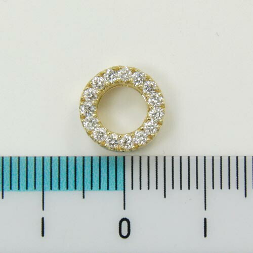 0.3ct　SI2クラリティ 18金ゴールド ダイヤモンド ペンダントヘッド (リバーシブル・組み合わせ様々)