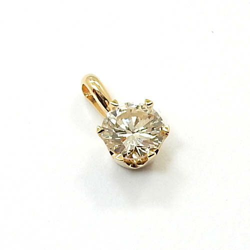 0.7カラット ダイヤモンド ペンダント ヘッドSI2クラリティ VERY LIGHTBROWN18金ゴールド/18金ホワイトゴールド 2種類よりお選びください。天然ダイヤ 0.7ct六本爪ペンダント|アーアゼロワン JEWELRY