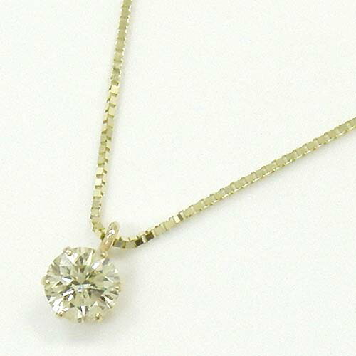 K10 天然イエローダイヤ SIクラス 0.15ct プチネックレス(簡易鑑定カード付)|アーアゼロワン JEWELRY