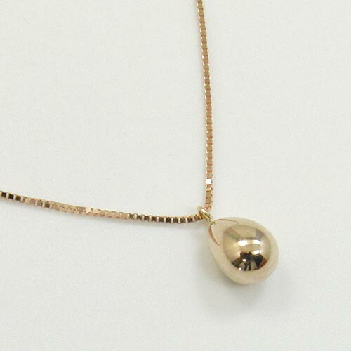 18金ピンクゴールド たまご ネックレス(K18PG ベネチェーン40センチ)送料無料|アーアゼロワン JEWELRY