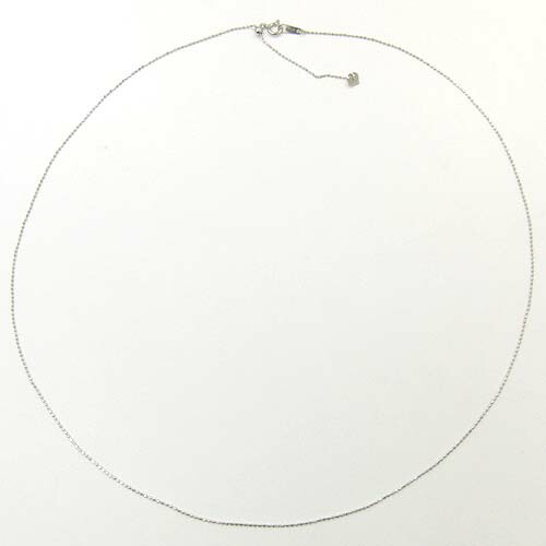最短翌日 クーポンで大割引 ネックレス　プラチナ850（PT850） カットボールチェーンネックレス（幅0.6mm・長さ42cm/長さ調整可能)送料無料