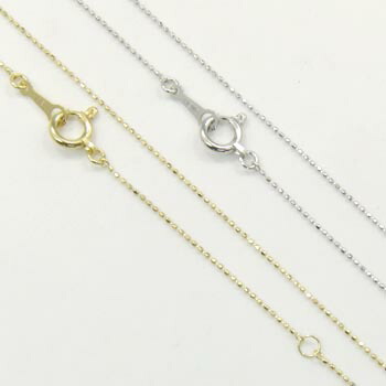 最短翌日 クーポンで大割引 18金ゴールド/18金ピンクゴールド/18金ホワイトゴールド3種類よりお選びいただけます。カットボールチェーン（幅0.6mm・長さ40cm）送料無料 26,455円