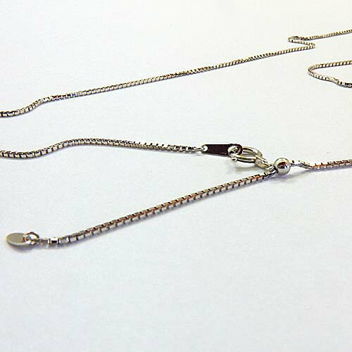 最短翌日 クーポンで大割引 長さ45センチ プラチナ(Pt850)ベネチアンチェーン ネックレス(幅0.8mm・長さ45cm/長さ調整可能式・オーバルパーツ)|アーアゼロワン JEWELRY