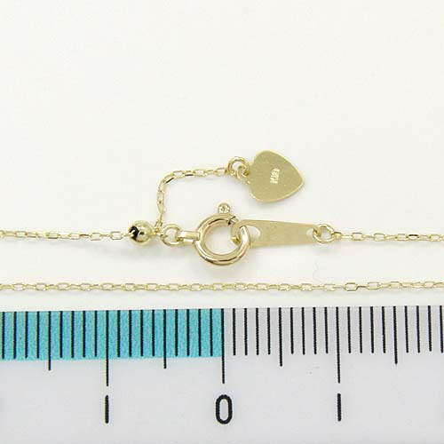 最短翌日 クーポンで大割引 10金ゴールド/10金ホワイトゴールド小豆チェーン ネックレス（幅0.75mm・長さ45cm/長さ調節可能）即納品(4日前後発送)｜アーアゼロワン　JEWELRY 15,675円
