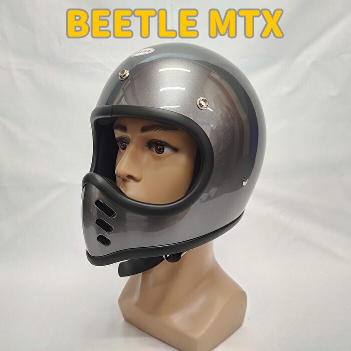 MTXタイプ　ヘルメット　シルバー MTXタイプ ヘルメット シルバー 在庫あり】【即納】OCEAN BEETLE