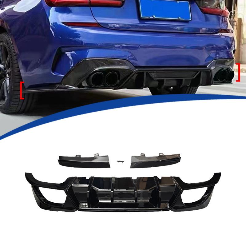 Ａ＆ＥBMW 3シリーズ G20 2019~2022年式 リアバンパーリップ リアリップスポイラー リアアンダースポイラー リアディフューザー エアロパーツ 外装 カスタムパーツ ドレスアップ スポーティー 高級感 傷防止 簡単取付｜Ａ＆Ｅ