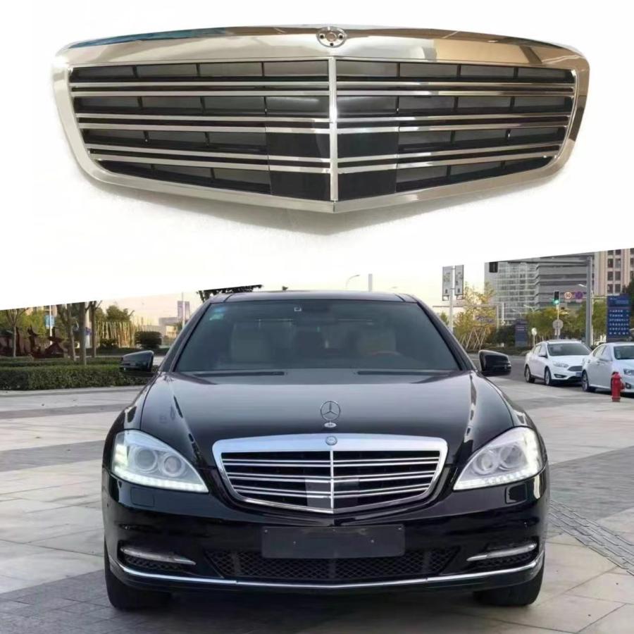メルセデス ベンツ Sクラス W221 AMG 2009-2012年式 フロントバンパーグリルカバー フロントグリル フロントグリルガーニッシュ｜Ａ＆Ｅ