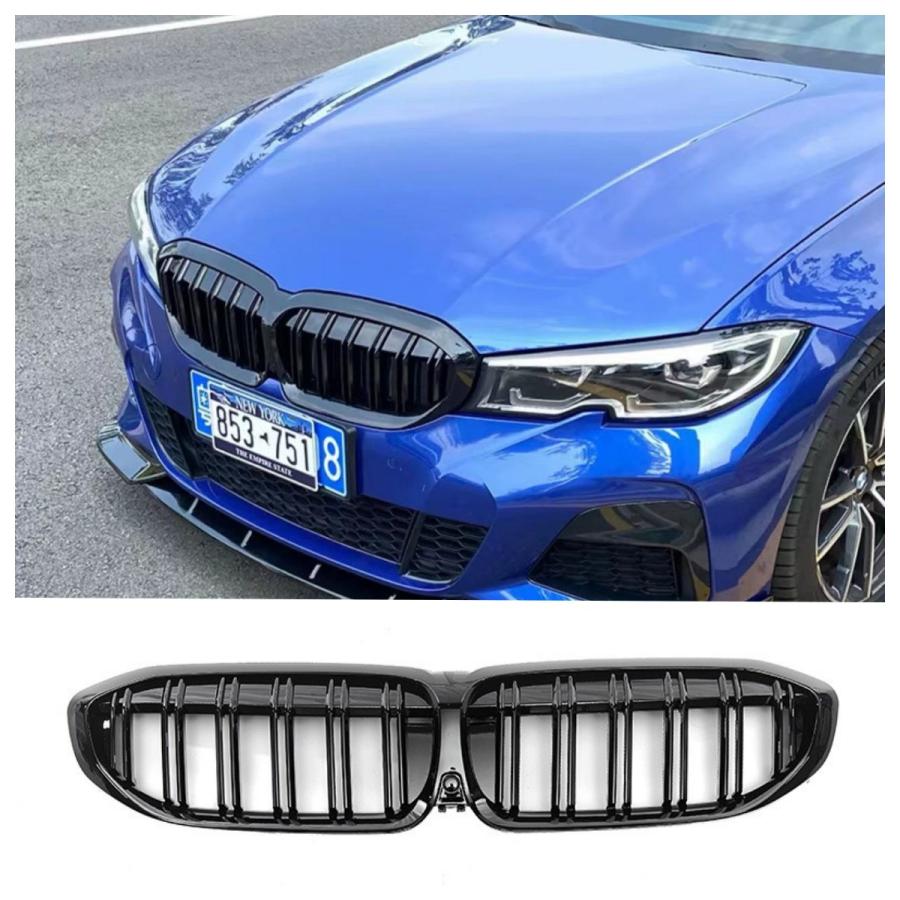 BMW 3シリーズ G20 2020-2022年式 フロントバンパーグリルカバー フロントグリル フロントグリルガーニッシュ｜Ａ＆Ｅ