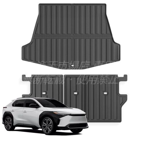 FOR 新型 bZ4X XEAM10 YEAM15型 改良型(2025年10月~現行) TPE製のカーフロアマット トランクマット 背もたれクッションは、全天候型防水 防汚性 滑り止め 耐摩耗性 環境に優しく 無臭です bZ4X アクセサリー (背もたれクッションとトランクマット)|A&E