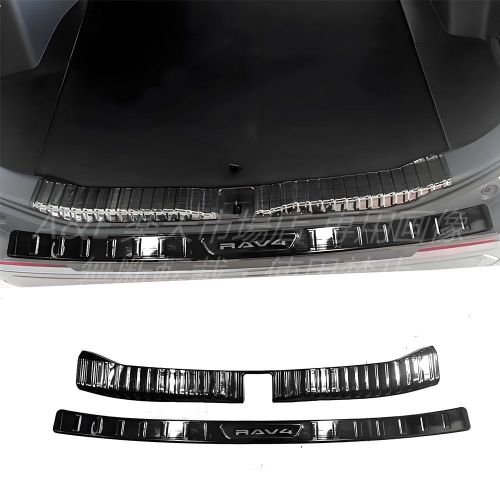 FOR 新型 RAV4 XA60 6代目 60系(2025年12月~現行) 車のドア敷居プレートトランク敷居プロテクタードア敷居ストリップ 傷に強く耐摩耗性があり 取り付けが簡単で車体の改造や装飾用のRAV4 XA60 アクセサリー (内側と外側のリアガードプレート)|A&E