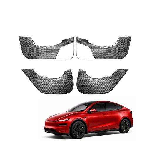FOR 新型 モデル Y ジュニパー Model Y （2025年～現行）カーボン調 ドアキックガード ドア内装保護パネル 傷防止 汚れガード 内装ドレスアップ 簡単取付｜Ａ＆Ｅ