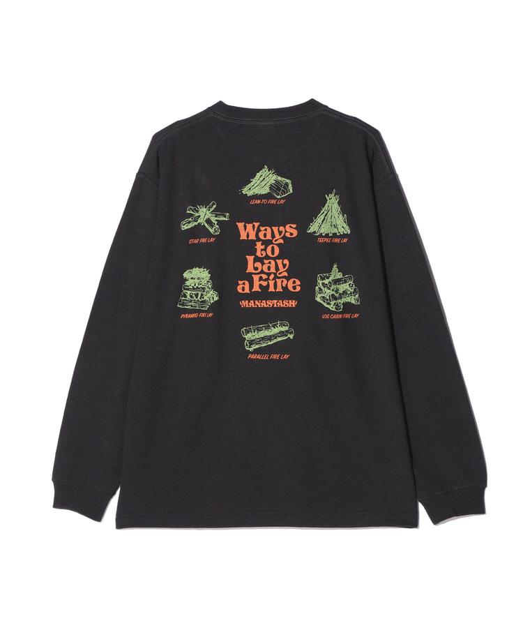 【MANASTASH】MANASTASH/マナスタッシュ/HEMP L/S TEE LAY A FIRE