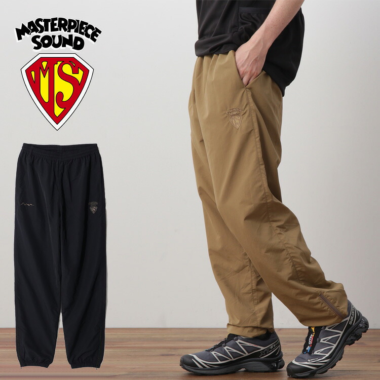 【MANASTASH】×MASTERPIECE SOUND/マスターピースサウンド/TRACK PANTS/トラックパンツボトムス ナイロンパンツ ネイビー ベージュ S~XL スポーティー|MANASTASH