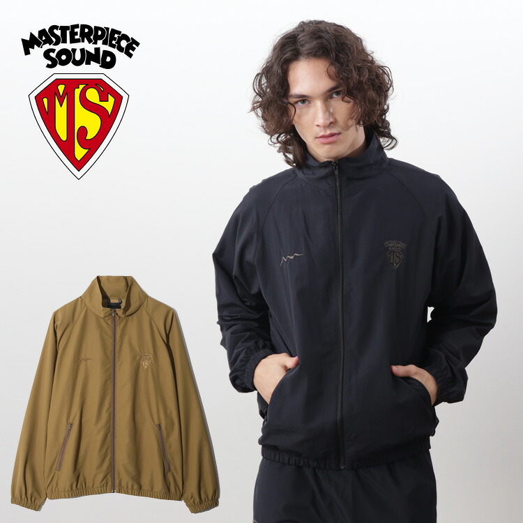【MANASTASH】×MASTERPIECE SOUND/マスターピースサウンド/TRACK JACKETトラックジャケット アウター トップス ブルゾン ナイロンジャケット スポーティー ネイビー ベージュ S~XL