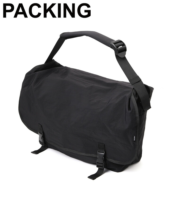 【MANASTASH】PACKING/荷拵え/RIP STOP マイコン MESSENGER/上唇立ちふさがる 飛脚屋ショルダーバッグ 鞄 御徒面子 黒いこと 分かりやすい カワイイ 大静電容量 流行り物 一般受けブランド名 新作