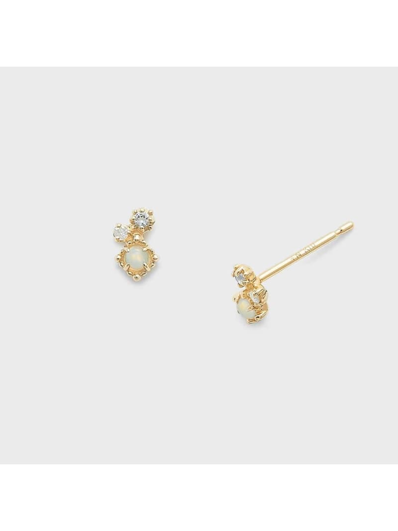 楽天市場】K18ダイヤモンドピアス(0.04ct) agete アガット