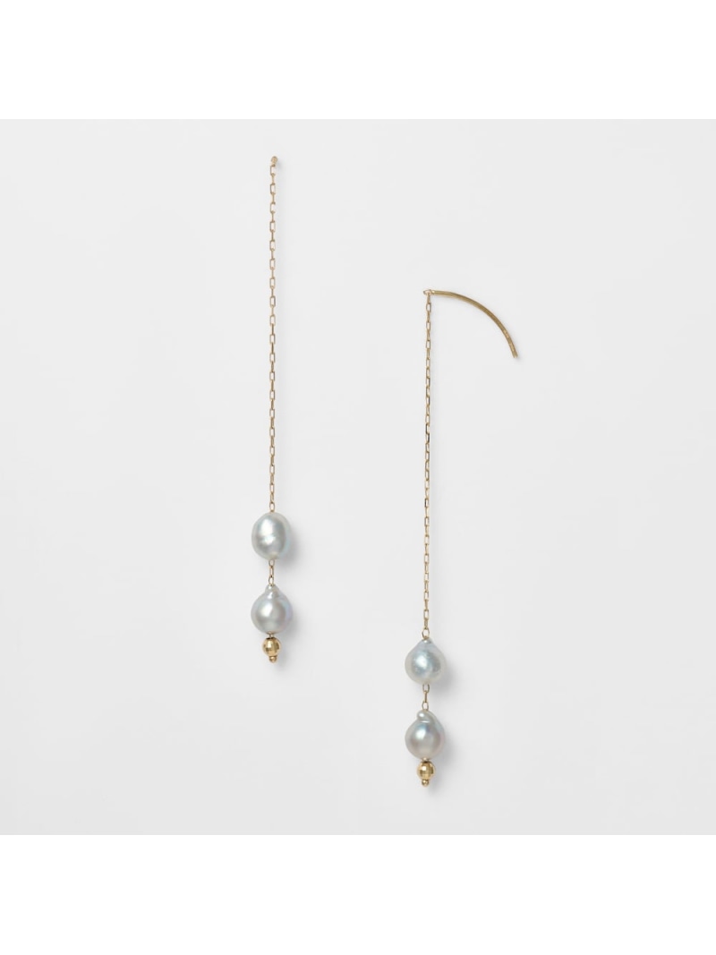 K10パールピアス agete アガット アクセサリー・腕時計 ピアス【送料無料】[ Fashion]｜agete／NOJESS店