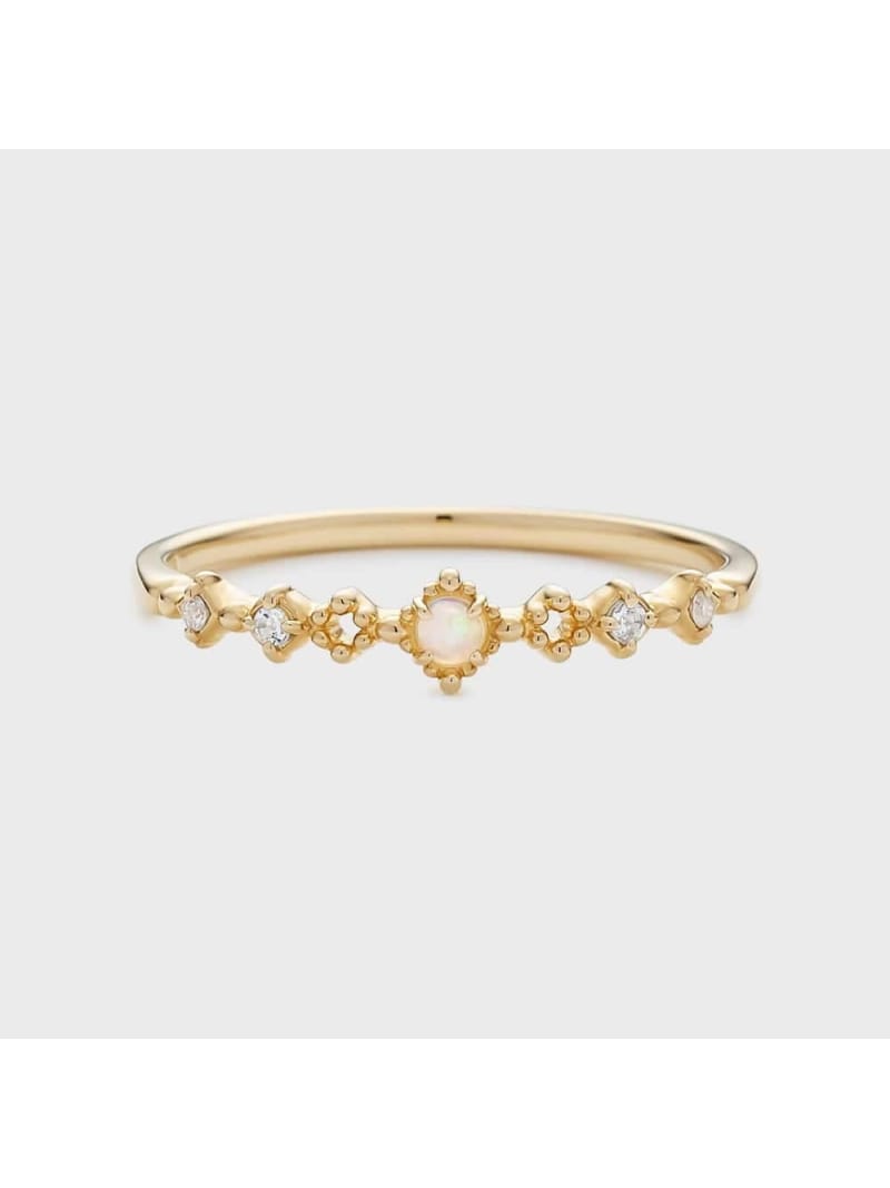 【Pocket Ring】K10オパールリング NOJESS ノジェス アクセサリー・腕時計 リング・指輪 ホワイト【送料無料】[ Fashion]