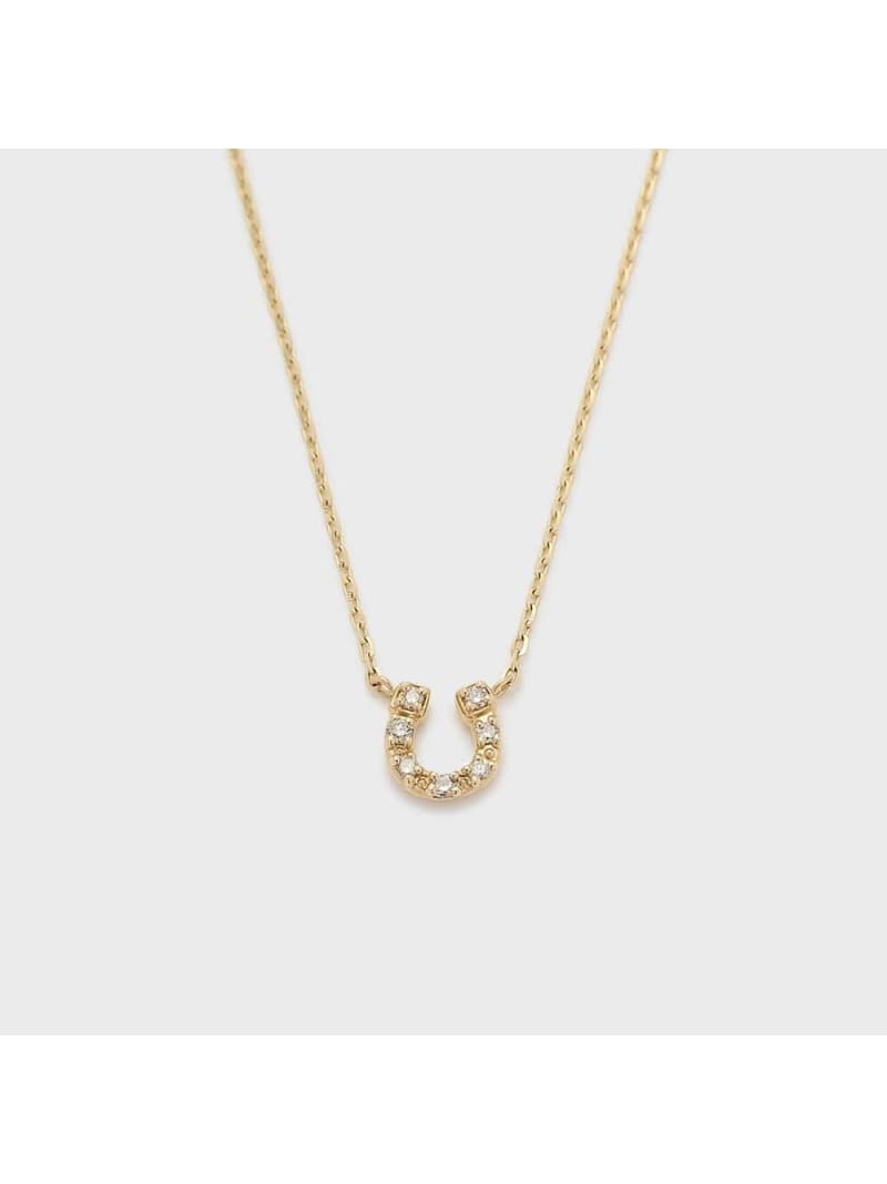 SAORIさんご着用【Tiny Motif】K10ダイヤモンドシューネックレス(0.02ct) NOJESS ノジェス アクセサリー・腕時計 ネックレス【送料無料】[ Fashion]