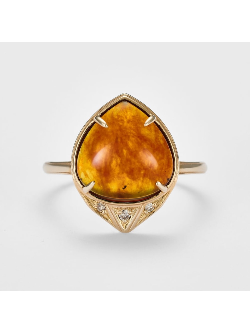 楽天市場】K10アンバーリング agete アガット アクセサリー・腕時計