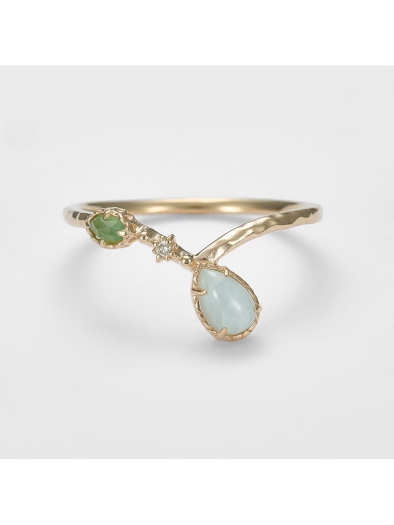 楽天市場】K10サファイアチェーンリング agete アガット アクセサリー