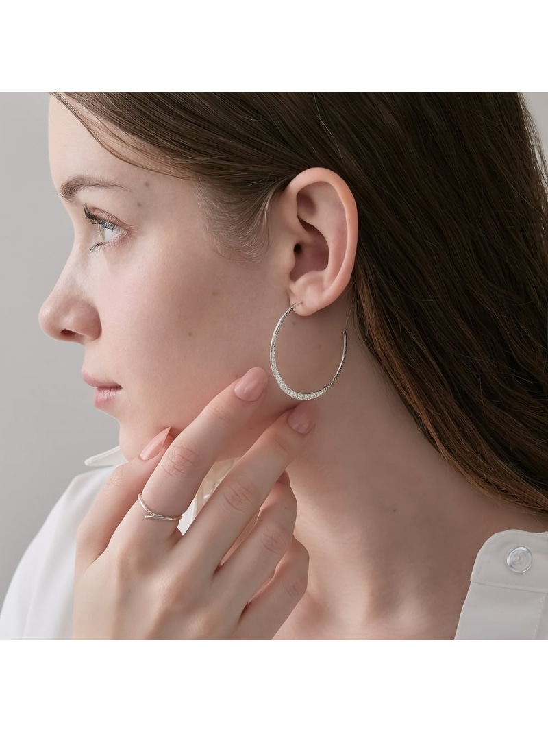 シルバーフープピアス NOJESS ノジェス アクセサリー・腕時計 ピアス シルバー【送料無料】[ Fashion]