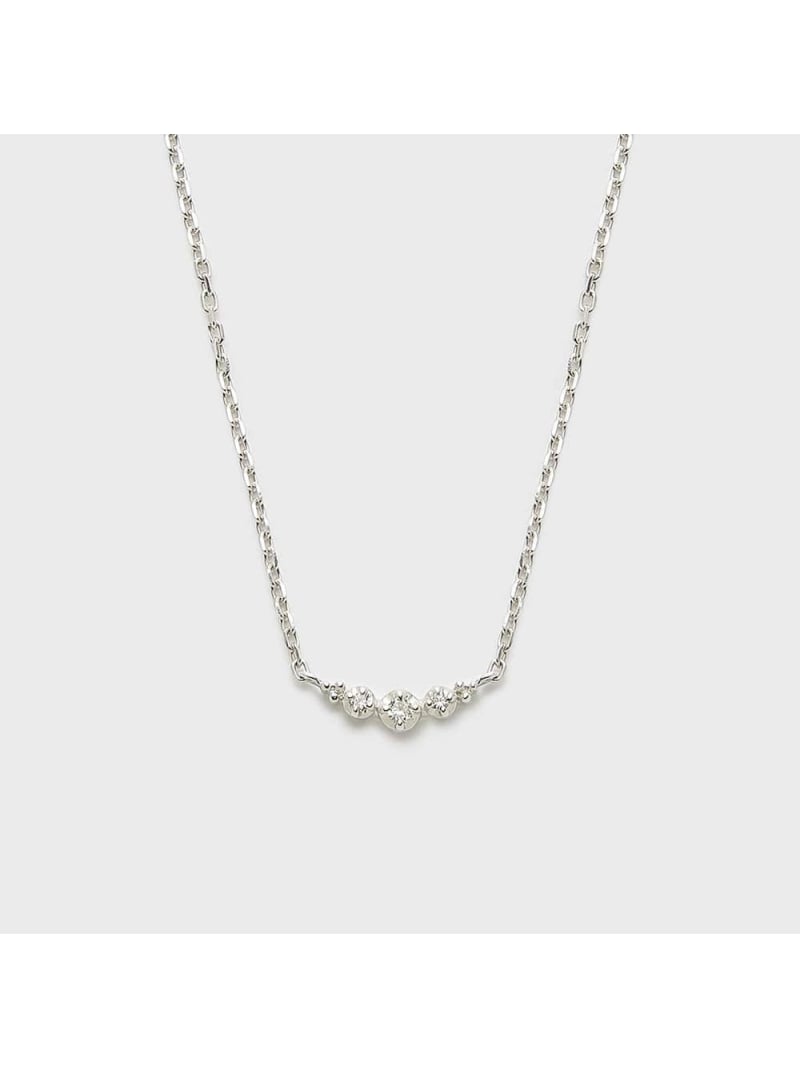 シルバーダイヤモンドネックレス NOJESS ノジェス アクセサリー・腕時計 ネックレス シルバー【送料無料】[ Fashion]