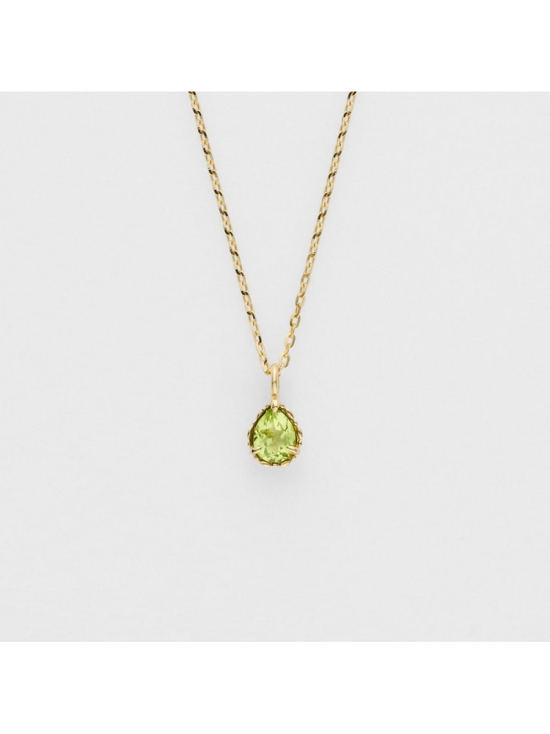 【WEB限定】8月バースストーン/K10ペリドットネックレス NOJESS ノジェス アクセサリー・腕時計 ネックレス グリーン【送料無料】[ Fashion]｜agete／NOJESS店