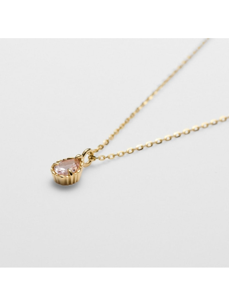 【WEB限定】4月バースストーン/K10モルガナイトネックレス NOJESS ノジェス アクセサリー・腕時計 ネックレス ピンク【送料無料】[ Fashion]