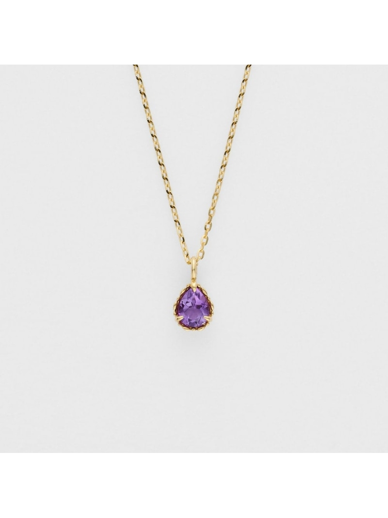 【WEB限定】2月バースストーン/K10アメジストネックレス NOJESS ノジェス アクセサリー・腕時計 ネックレス パープル【送料無料】[ Fashion]