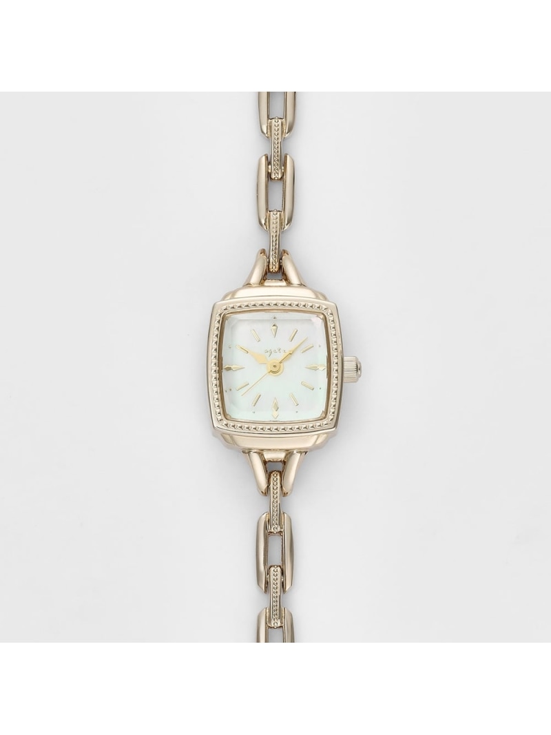 【たんぽぽ】agete 腕時計 楽天市場】スクエアフェイスウォッチ 【AGETENO.26YG時計