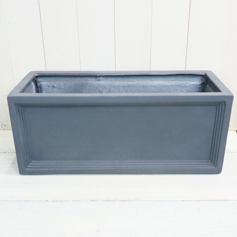 植木鉢 おしゃれ 大型 プラスチック 軽い Llプランター S Frp 60cm グレー 穴あり 横長 長方形 直方体 四角 繊維強化 軽量 樹脂 プランター 鉢 特大 大きめ ガーデニング 屋外 植え替え 鉢植え 園芸 観葉植物 多肉植物 塊根植物 サボテン つる性